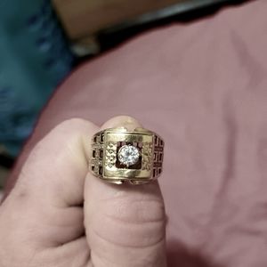 Mens 14k ring acid tested